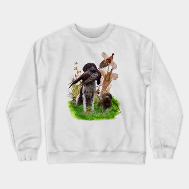 German Shorthaired Pointer (GSP) Crewneck Sweatshirt by German Wirehaired Pointer 